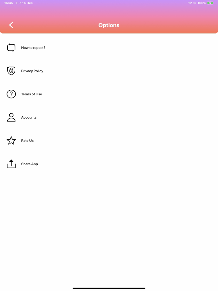 Repost for Instagram Profile