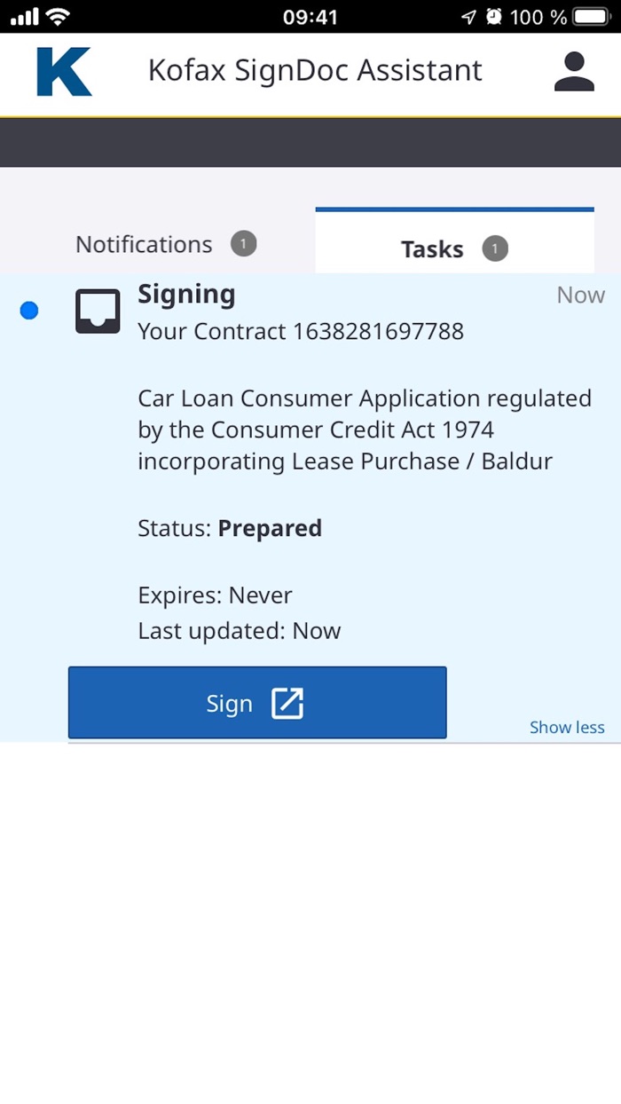 Kofax SignDoc Assistant