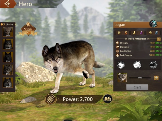 Wolf Game: Wild Animal Wars screenshot 3