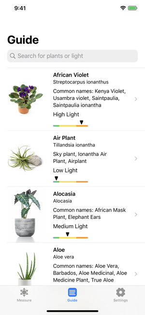 ‎Plant Light Meter Screenshot