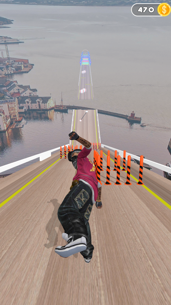 Ragdoll Downhill race