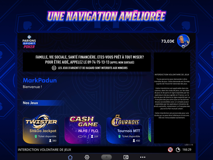 Parions Sport Poker En Ligne