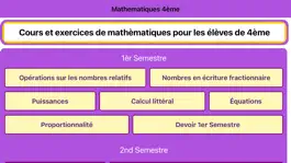 Game screenshot Mathématiques 4ème mod apk