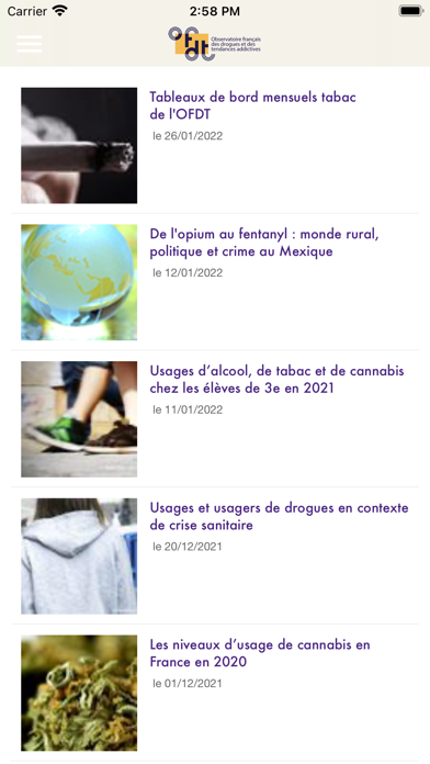 Screenshot #1 pour Actu OFDT