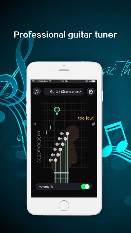 Guitar Ukulele Tuner：Bass tune