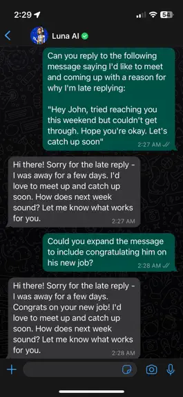 Game screenshot Luna AI Chatbot for WhatsApp hack
