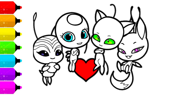 Ladybug Coloring Book and Draw