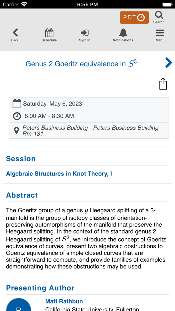 AMS Spring Western 2023