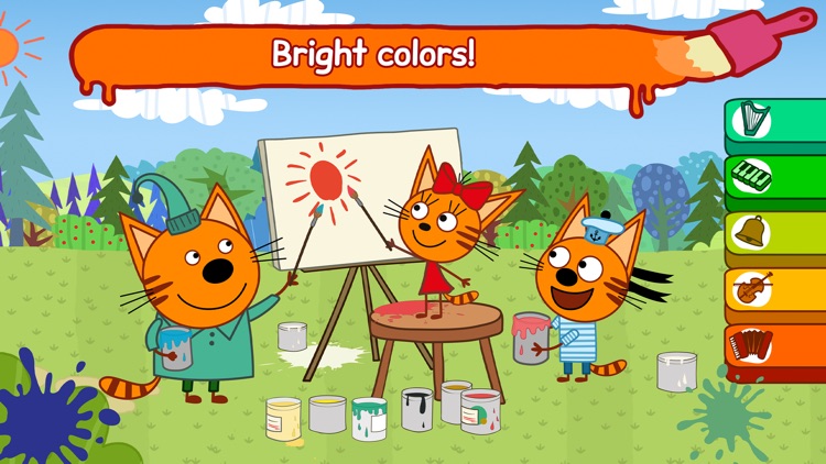 Kid-E-Cats Coloring Book Games