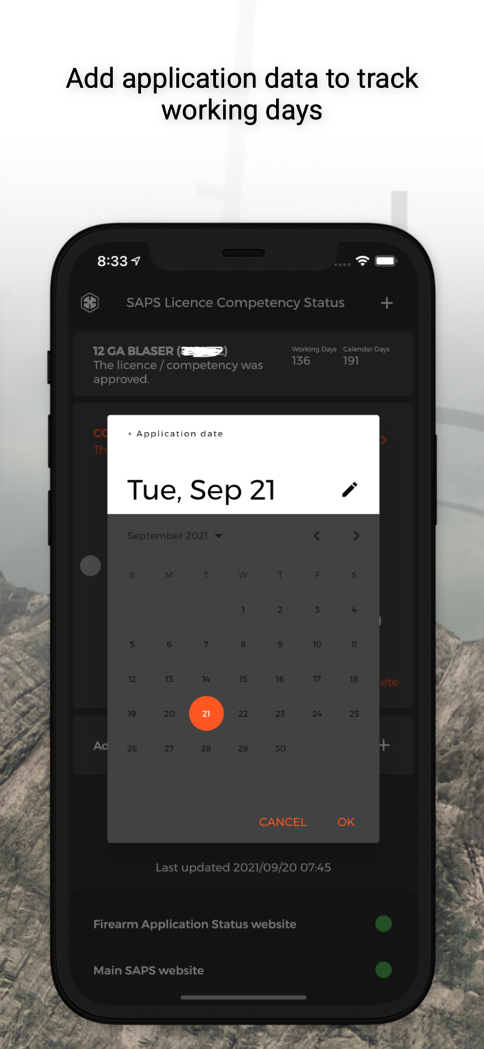 SAPS Licence Competency Status