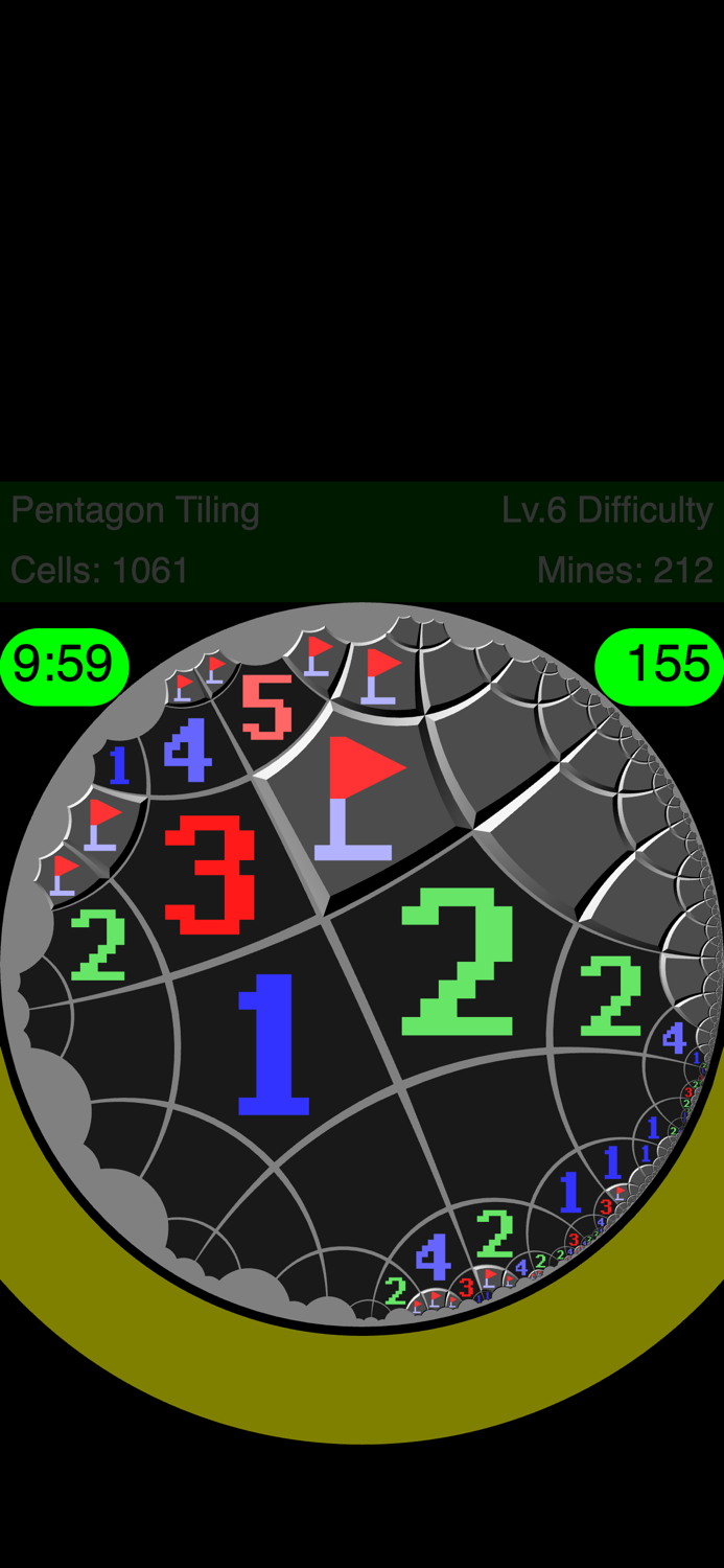 Warped Mines Minesweeper Game