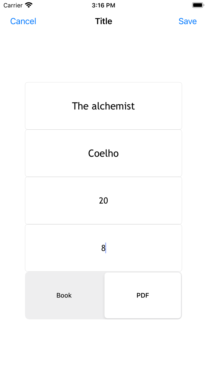 Book Reading Tracker