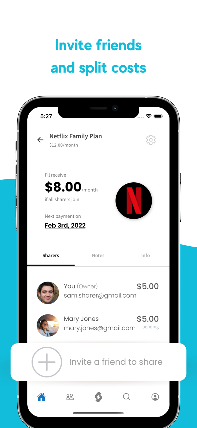 Subby Share, Discover, Manage