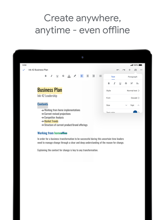 Google Docs: Sync, Edit, Share