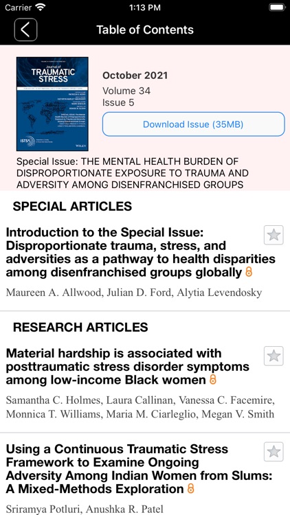 JTS Journal of Traumatic Stres screenshot-3