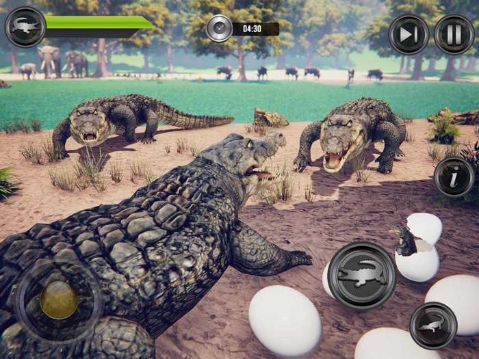 Angry Crocodile Attack Game 3D