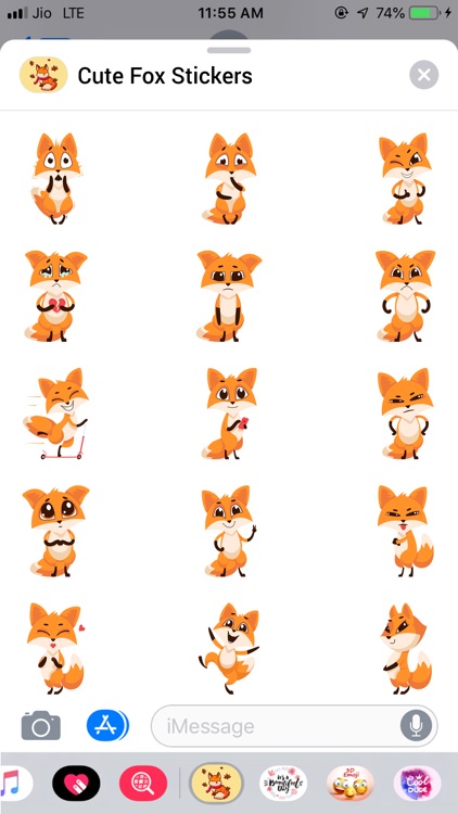 Cute Fox Emojis