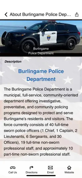 Game screenshot Burlingame Police Department apk