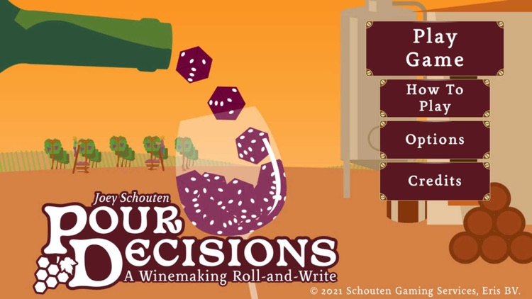 Pour Decisions: A roll & write