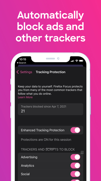 Firefox Focus: Privacy browser screenshot 3