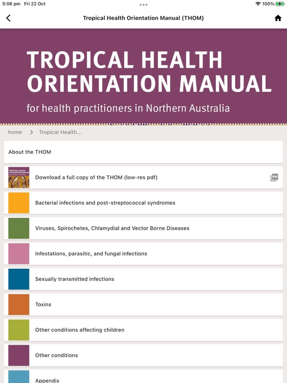 Tropical Health Orientation screenshot 2