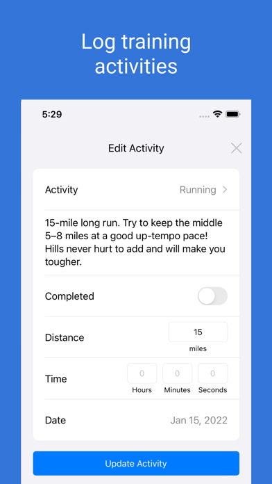 Training Plan: Fitness tracker screenshot 3