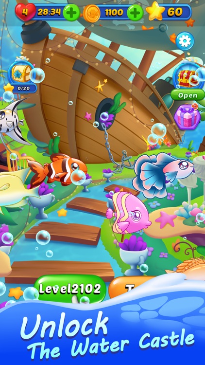 Match 3 Game Ocean World Games Level 123 