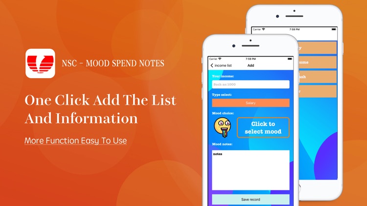 NSC - Mood spend notes