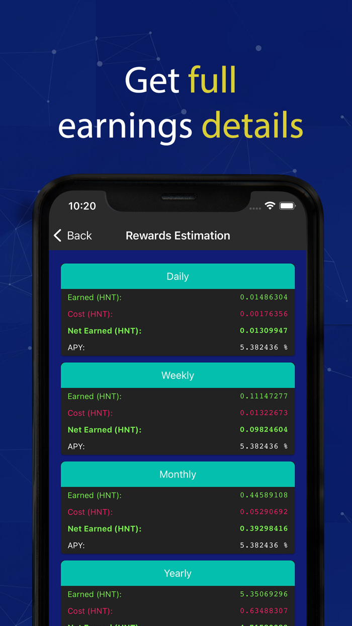 Helium Staking Calculator