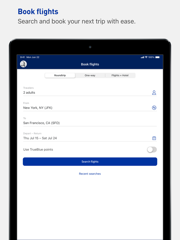 JetBlue - Book & manage trips screenshot 3