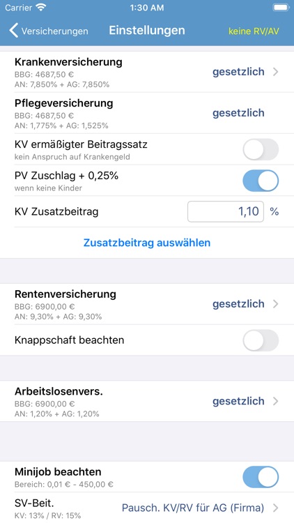 Nettolohn 2023 für iPhone