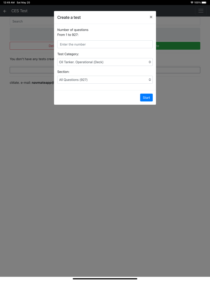 Oil Tanker. Operational Deck
