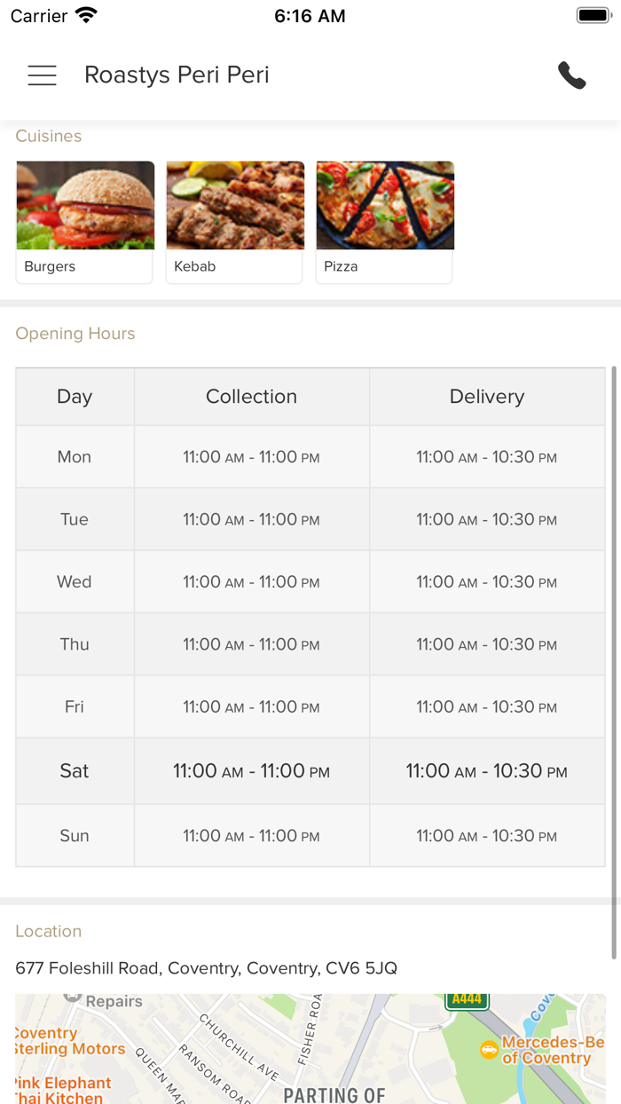 Roastys Peri Peri Coventry