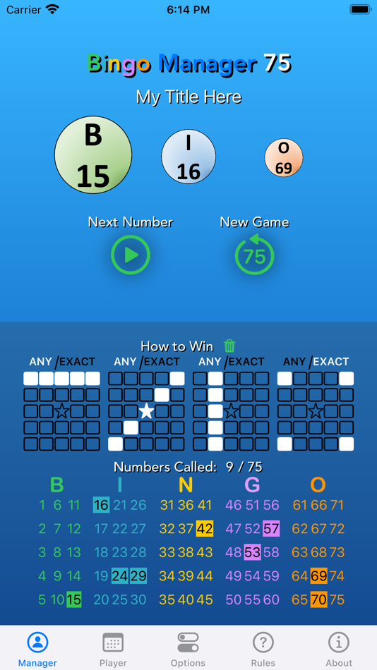 Bingo Manager 75 göre MKE Things LLC (iOS Oyunlar) — AppAgg