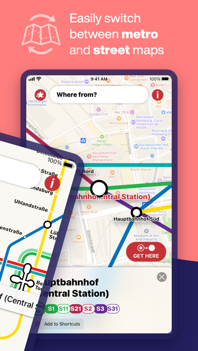 Hamburg Metro - Map & Route screenshot 2