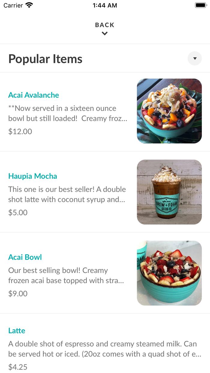 BREW  FOAM SOUTH SHORE LLC