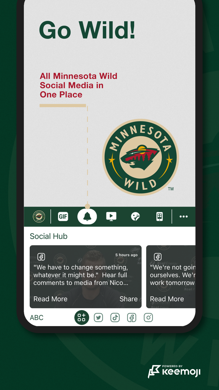 Minnesota Wild Keyboard