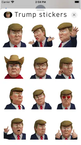 Game screenshot Trump cartoon stickers 3d hack
