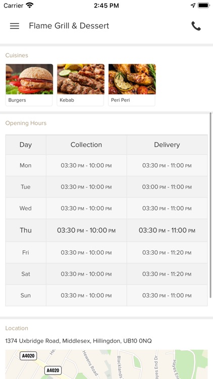 Flame Grill and Dessert