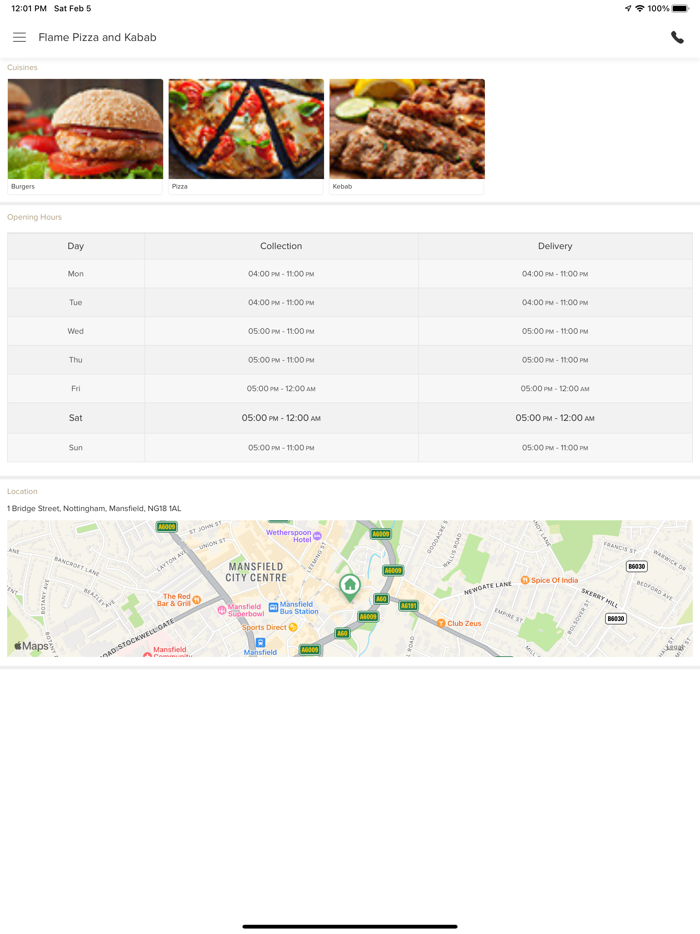 Flame Pizza and Kabab