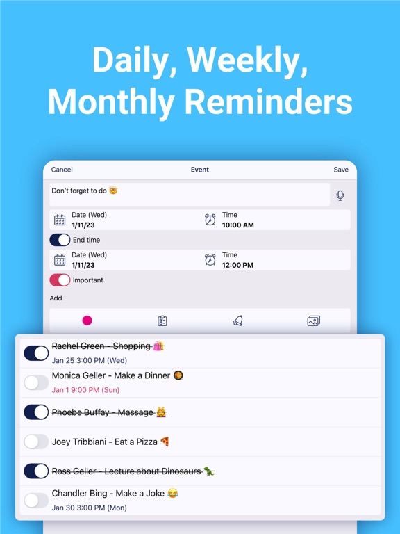 Weekly schedule: plan your day screenshot 4