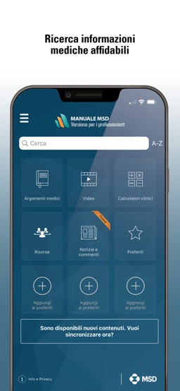 Manuale MSD Professionisti app screenshot