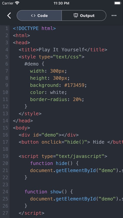 Learn JavaScript w/ Editor screenshot-4