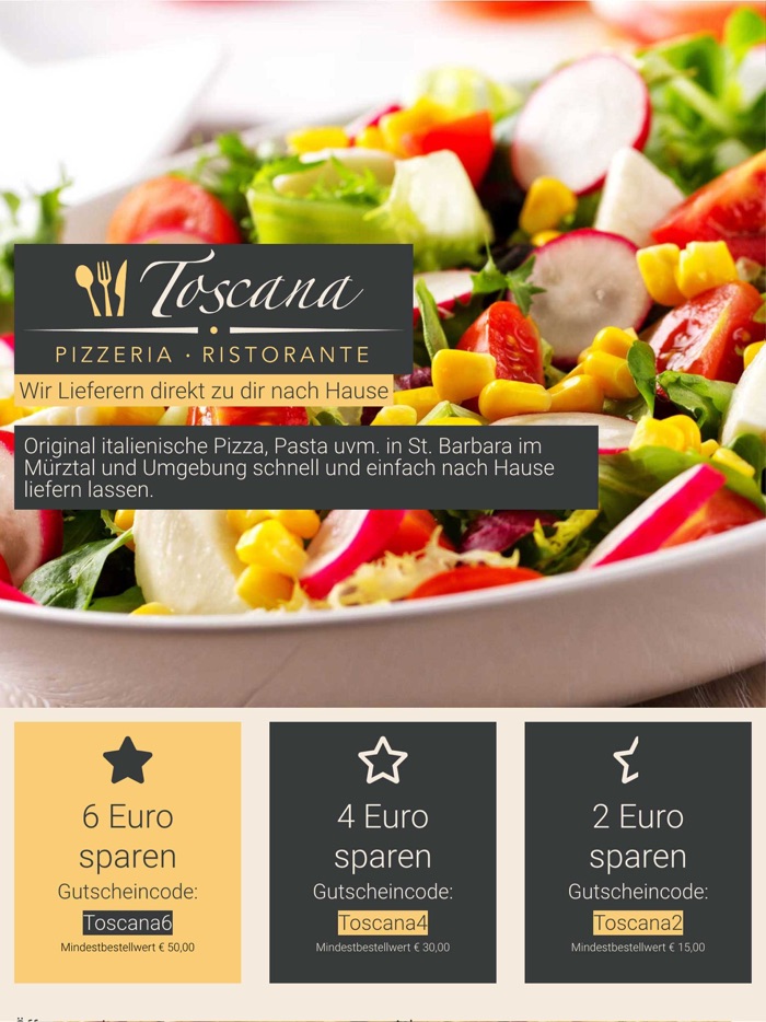 Pizza Toscana St. Barbara