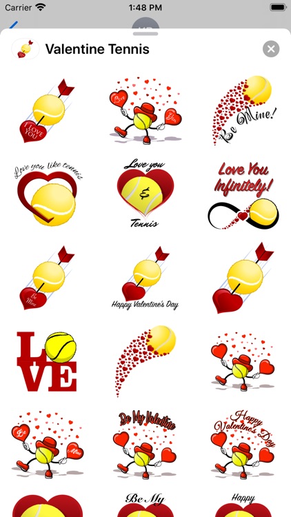 Tennis Valentines