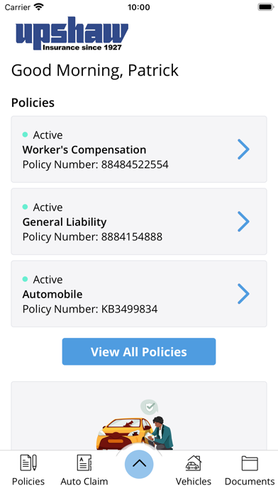 Upshaw Insurance Portal screenshot 2