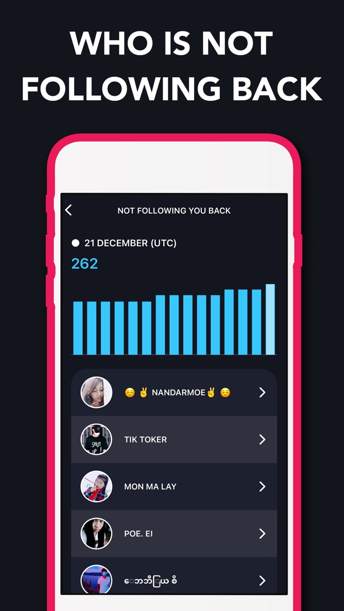Reports TIK followers tracker