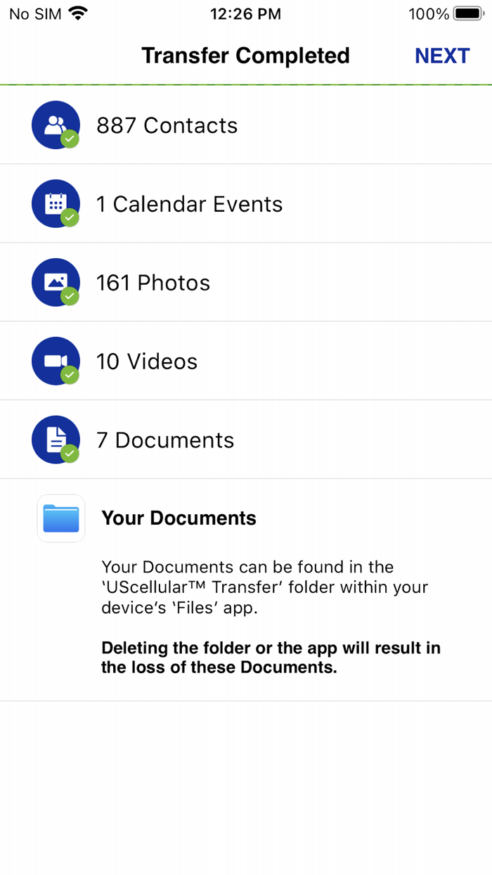 UScellular™ Data Transfer