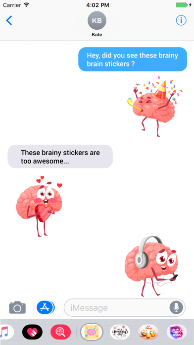 How to cancel & delete Brainy Brain Activity Stickers from iphone & ipad 4