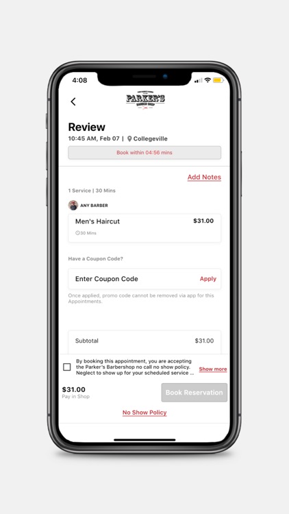 Parker's Barber Shop App screenshot-5